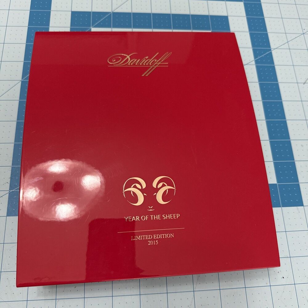 Davidoff Year of The Sheep Empty Cigar Box A Limited Edition Release 2015 Rare